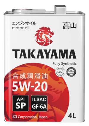 TAKAYAMA SAE  5W-20  ILSAC GF-6, API SP 4л